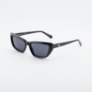 Calvin Klein Jeans CKJ24623S 001 Sunglasses Black Cat Eye Frame, Black Lenses